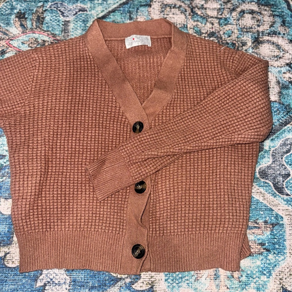 Proof Apparel - Brown Button-Up Cardigan